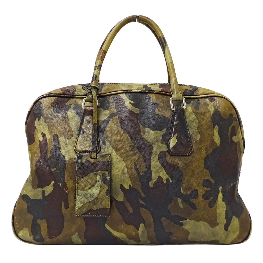 PRADA プラダ ハンドバッグ カーキ VA0662 レディース 【中古】