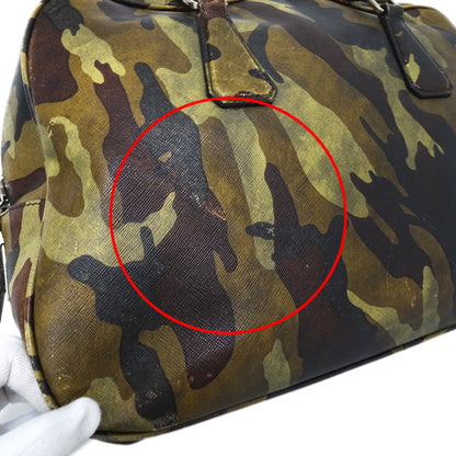 PRADA プラダ ハンドバッグ カーキ VA0662 レディース 【中古】