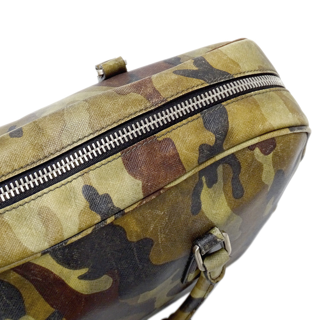 PRADA プラダ ハンドバッグ カーキ VA0662 レディース 【中古】