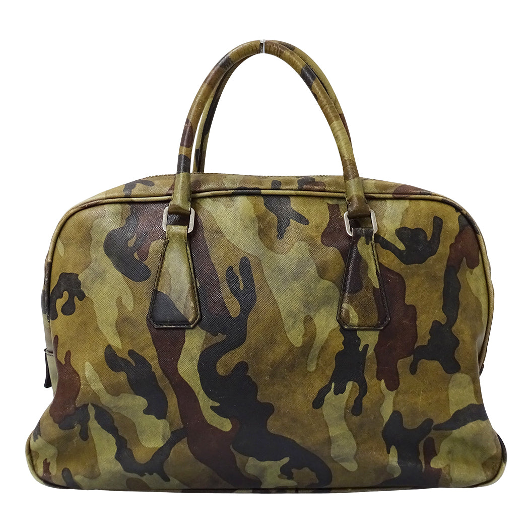 PRADA プラダ ハンドバッグ カーキ VA0662 レディース 【中古】