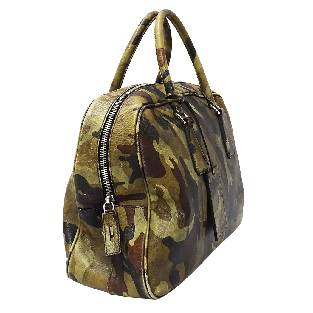 PRADA プラダ ハンドバッグ カーキ VA0662 レディース 【中古】
