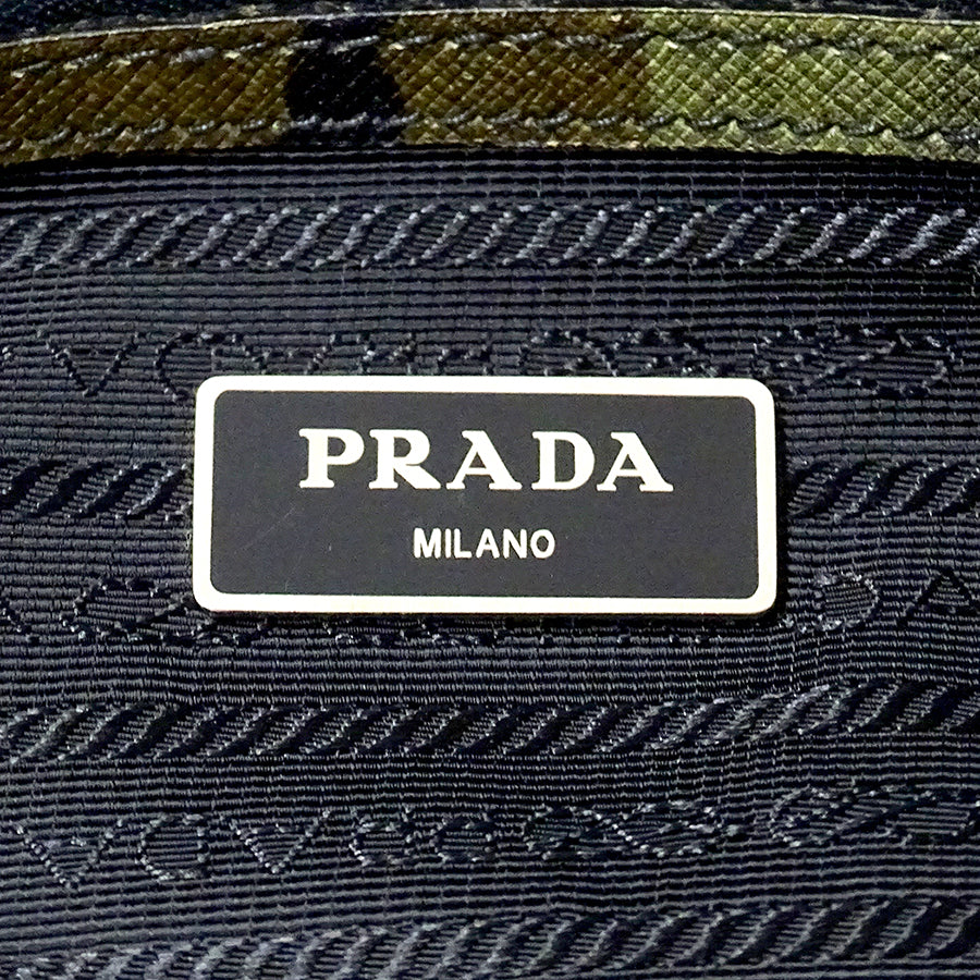 PRADA プラダ ハンドバッグ カーキ VA0662 レディース 【中古】