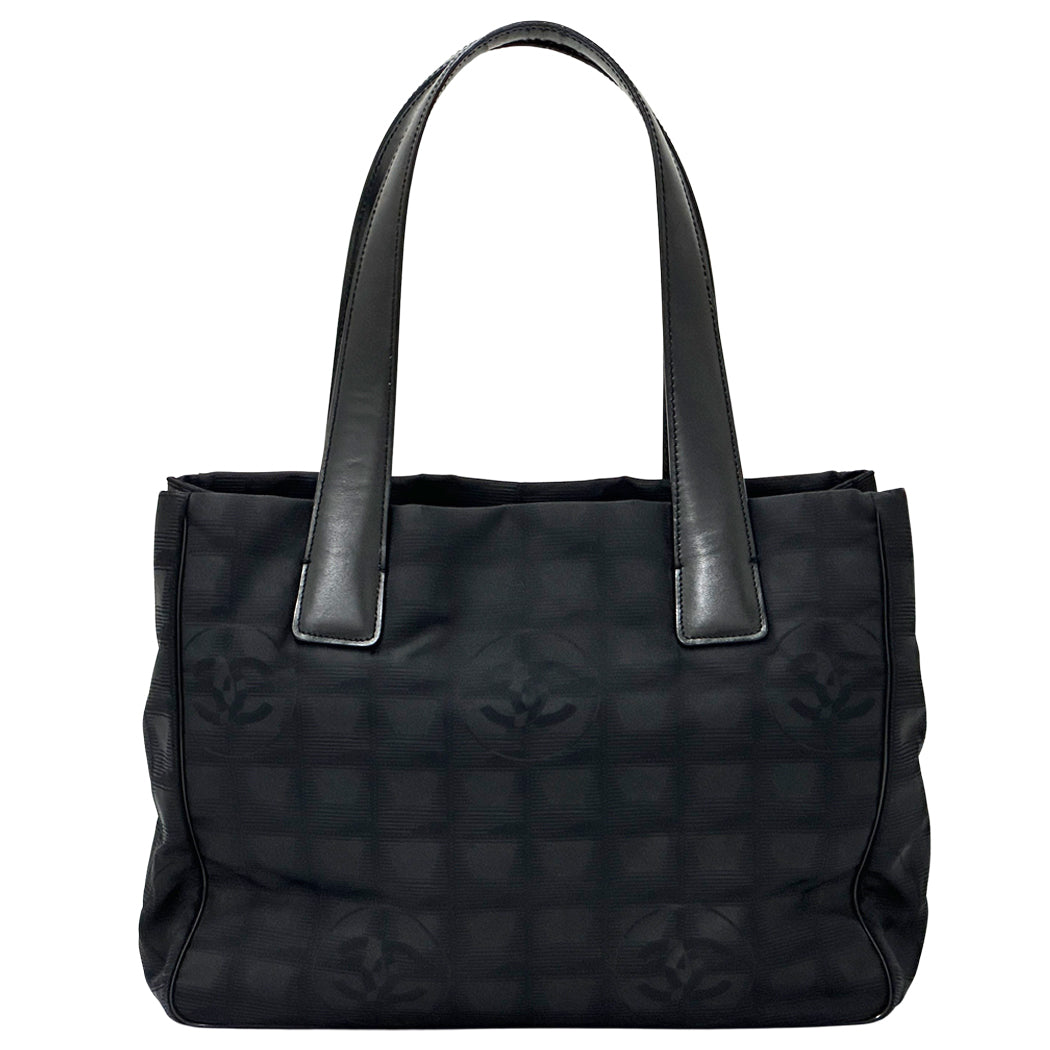 CHANEL シャネル トートバッグ ニュートラベル トートPM ブラック ゴールド金具 ナイロン レディース 【中古】