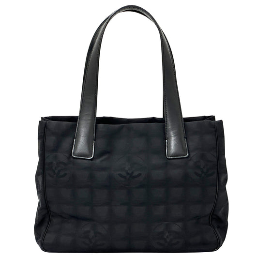 CHANEL シャネル トートバッグ ニュートラベル トートPM ブラック ゴールド金具 ナイロン レディース 【中古】