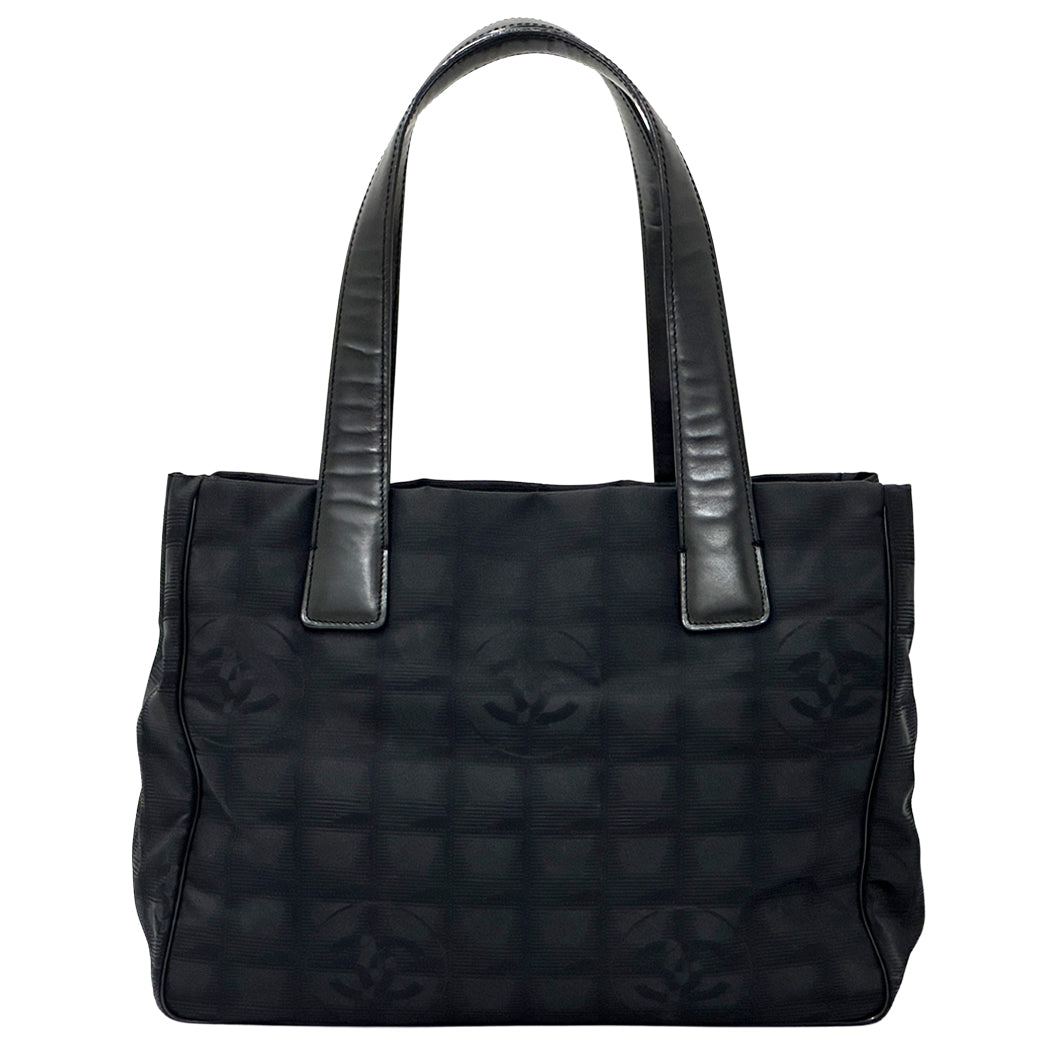 CHANEL シャネル トートバッグ ニュートラベル トートPM ブラック ゴールド金具 ナイロン レディース 【中古】