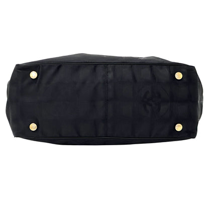 CHANEL シャネル トートバッグ ニュートラベル トートPM ブラック ゴールド金具 ナイロン レディース 【中古】