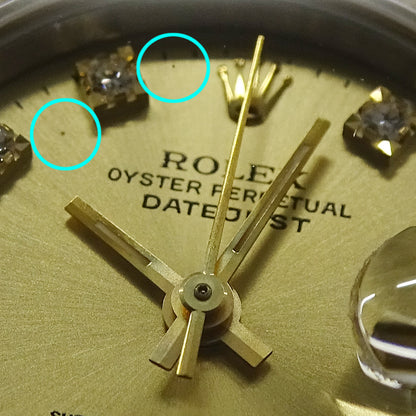 ROLEX ロレックス デイトジャスト 69173G E番 レディース 腕時計 自動巻き AT SS YG ダイヤモンド 磨き済み【中古】