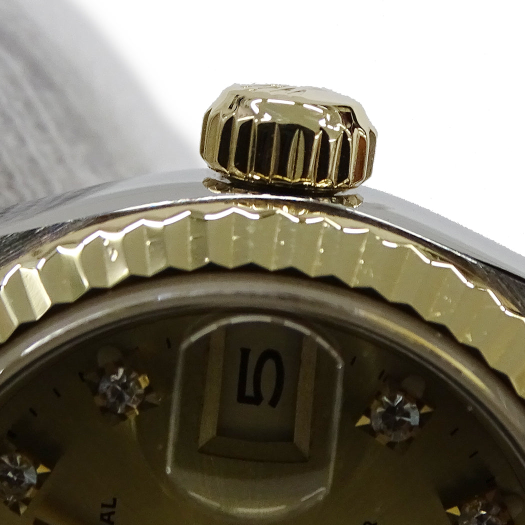 ROLEX ロレックス デイトジャスト 69173G E番 レディース 腕時計 自動巻き AT SS YG ダイヤモンド 磨き済み【中古】