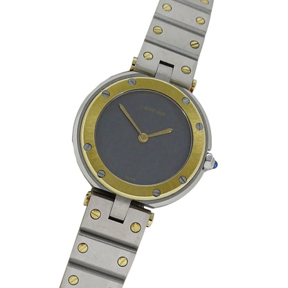 Cartier カルティエ サントスヴァンドーム SM 84041488 レディース 腕時計 クオーツ SS YG 磨き済み【中古】