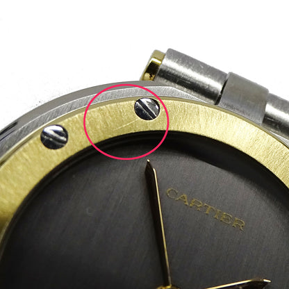 Cartier カルティエ サントスヴァンドーム SM 84041488 レディース 腕時計 クオーツ SS YG 磨き済み【中古】