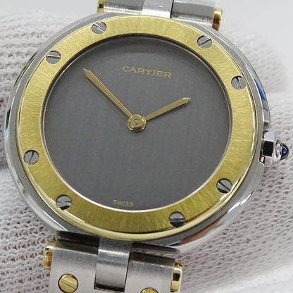 Cartier カルティエ サントスヴァンドーム SM 84041488 レディース 腕時計 クオーツ SS YG 磨き済み【中古】