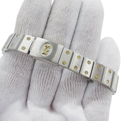 Cartier カルティエ サントスヴァンドーム SM 84041488 レディース 腕時計 クオーツ SS YG 磨き済み【中古】