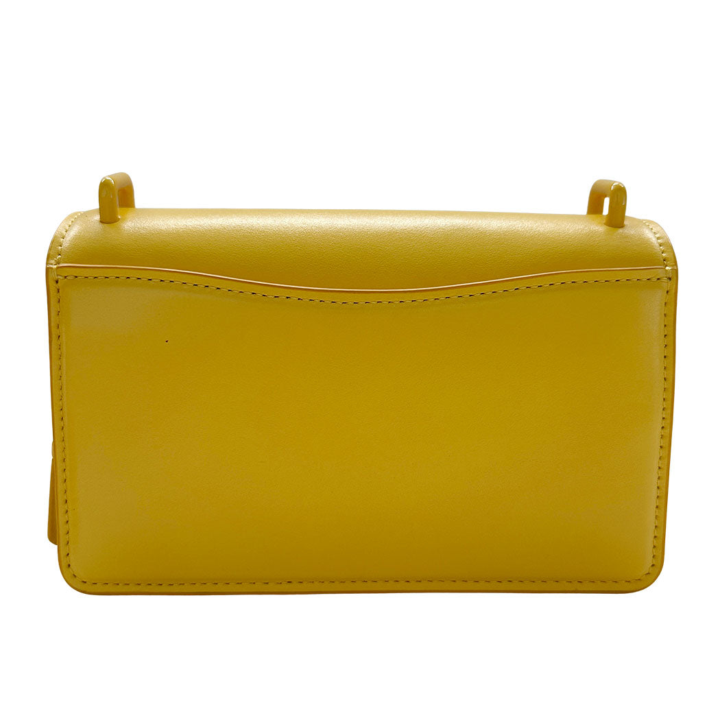 COACH コーチ ショルダーバッグ イエロー レザー レディース 【中古】