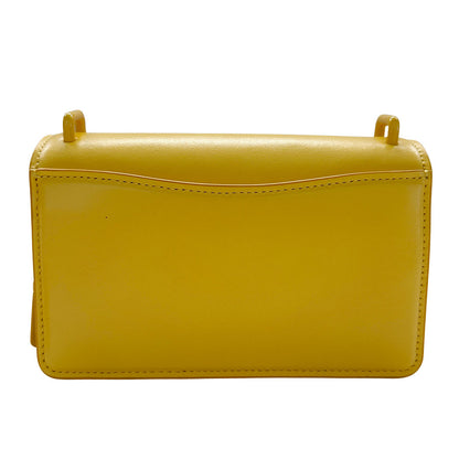 COACH コーチ ショルダーバッグ イエロー レザー レディース 【中古】