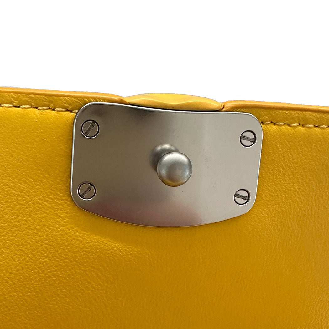 COACH コーチ ショルダーバッグ イエロー レザー レディース 【中古】