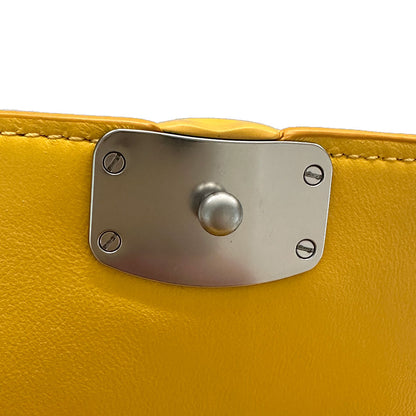COACH コーチ ショルダーバッグ イエロー レザー レディース 【中古】