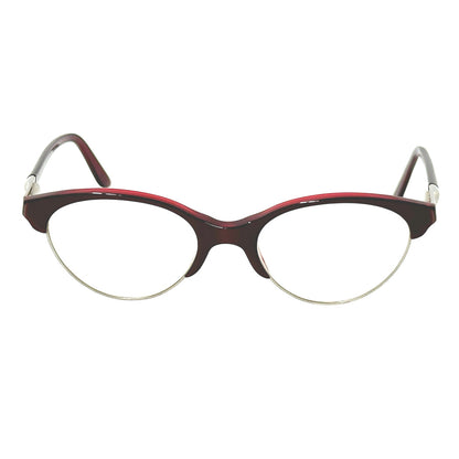 BVLGARI ブルガリ フォックス サングラス ボルドー クリア 50□19 140 レディース 【中古】