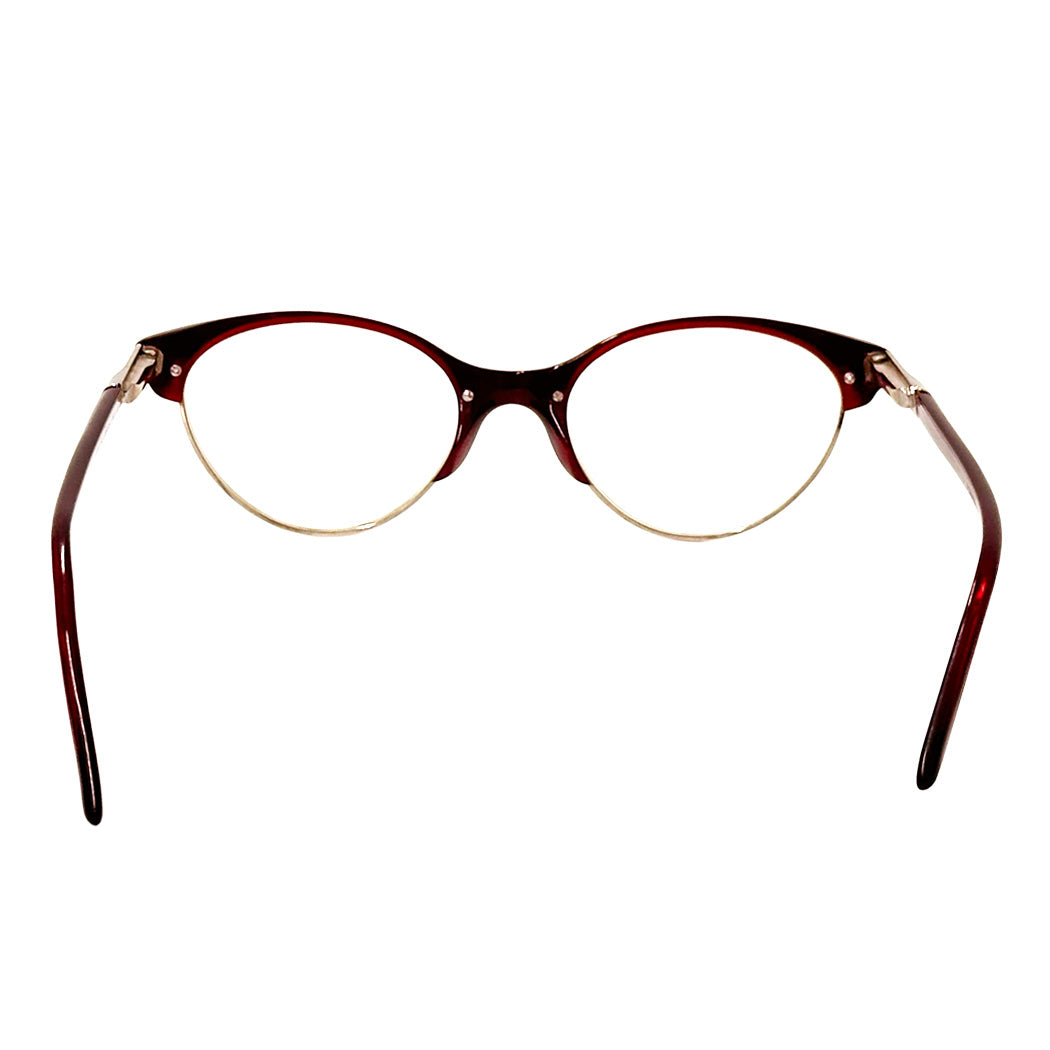 BVLGARI ブルガリ フォックス サングラス ボルドー クリア 50□19 140 レディース 【中古】