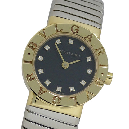 BVLGARI ブルガリ ブルガリブルガリ トゥボガス BB232T レディース 腕時計 クオーツ QZ 750YG 18K SS 磨き済み【中古】