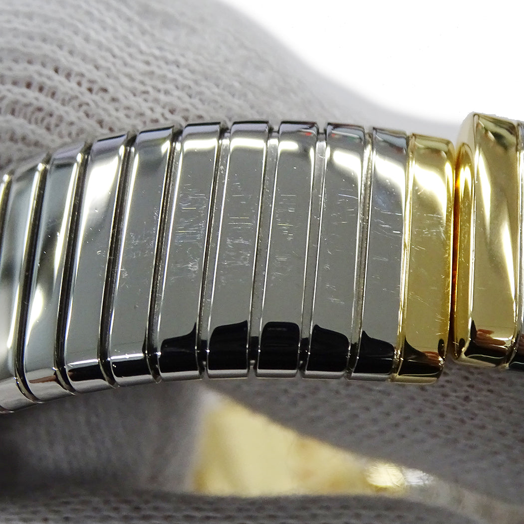 BVLGARI ブルガリ ブルガリブルガリ トゥボガス BB232T レディース 腕時計 クオーツ QZ 750YG 18K SS 磨き済み【中古】
