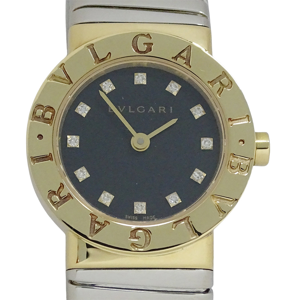BVLGARI ブルガリ ブルガリブルガリ トゥボガス BB232T レディース 腕時計 クオーツ QZ 750YG 18K SS 磨き済み【中古】