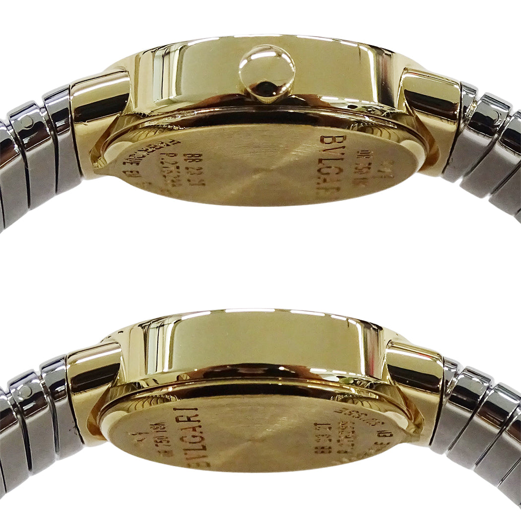 BVLGARI ブルガリ ブルガリブルガリ トゥボガス BB232T レディース 腕時計 クオーツ QZ 750YG 18K SS 磨き済み【中古】