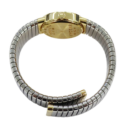 BVLGARI ブルガリ ブルガリブルガリ トゥボガス BB232T レディース 腕時計 クオーツ QZ 750YG 18K SS 磨き済み【中古】