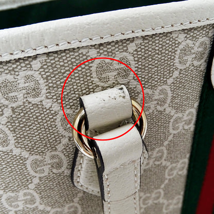 GUCCI グッチ オフィディア ミディアム トートバッグ ベージュ ホワイト 836849 GGスプリームキャンバス レディース 【中古】