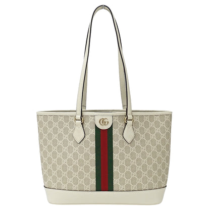 GUCCI グッチ オフィディア ミディアム トートバッグ ベージュ ホワイト 836849 GGスプリームキャンバス レディース 【中古】
