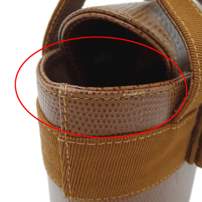 Ferragamo フェラガモ ハンドバッグ ヴァラリボン ブラウン レザー レディース 【中古】