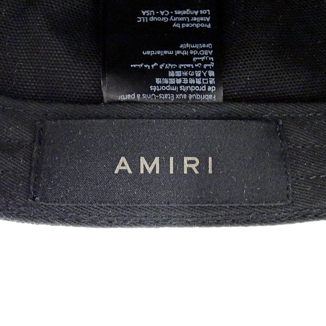 AMIRI アミリ キャップ ブラック コットン メンズ 【中古】