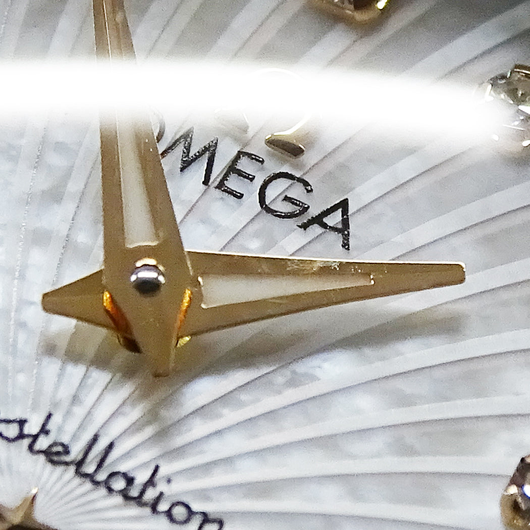 OMEGA オメガ コンステレーション ブラッシュ 123.25.24.60.55.00﻿2 レディース 腕時計 シェル ダイヤモンド クオーツ SS 磨き済み【中古】