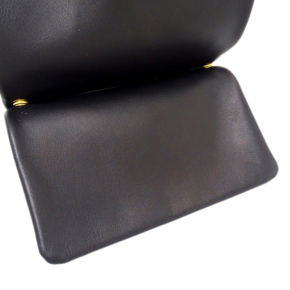 CELINE セリーヌ トリオ ラージ ショルダーバッグ ブラック レザー レディース 【中古】