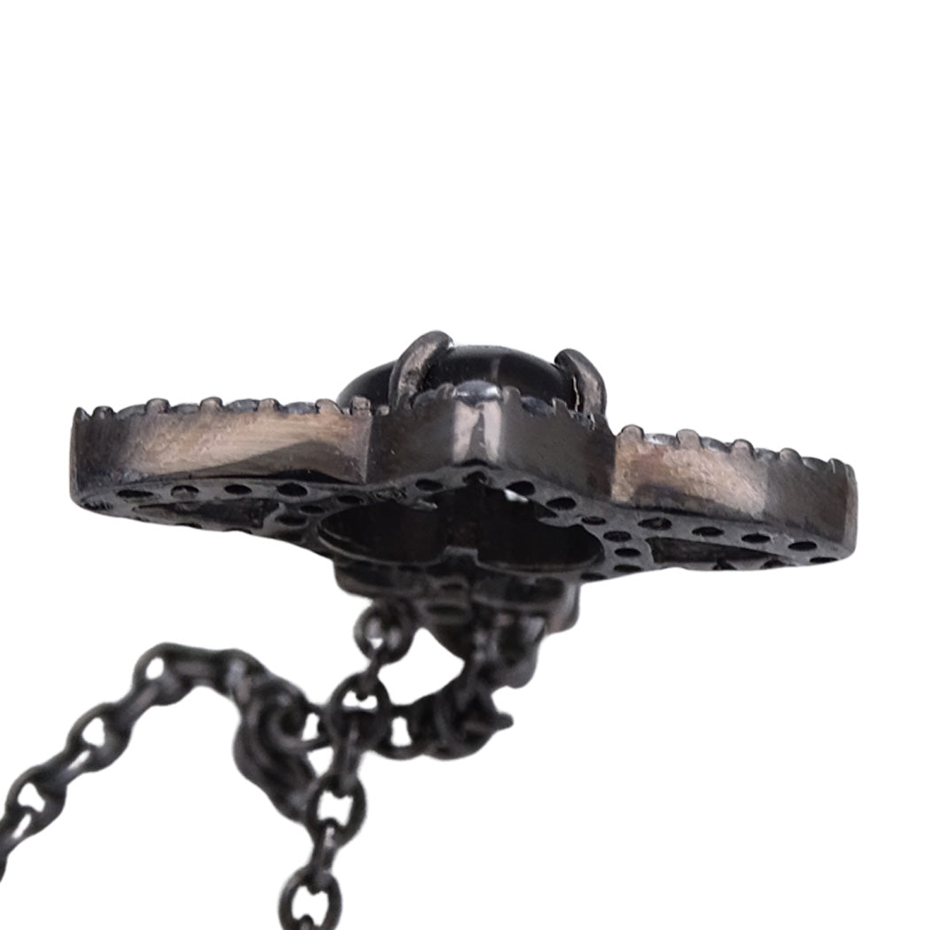 Vivienne Westwood ヴィヴィアン・ウエストウッド オーブ ネックレス ブラック シルバー レディース メンズ 【中古】