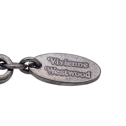 Vivienne Westwood ヴィヴィアン・ウエストウッド オーブ ネックレス ブラック シルバー レディース メンズ 【中古】
