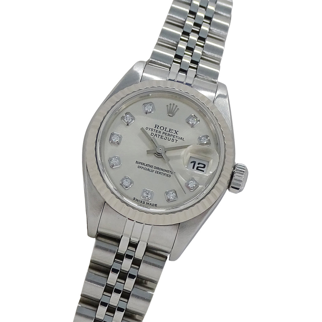 ROLEX ロレックス デイトジャスト 79174G K番 レディース 腕時計 自動巻き AT SS WG ダイヤモンド 磨き済み【中古】