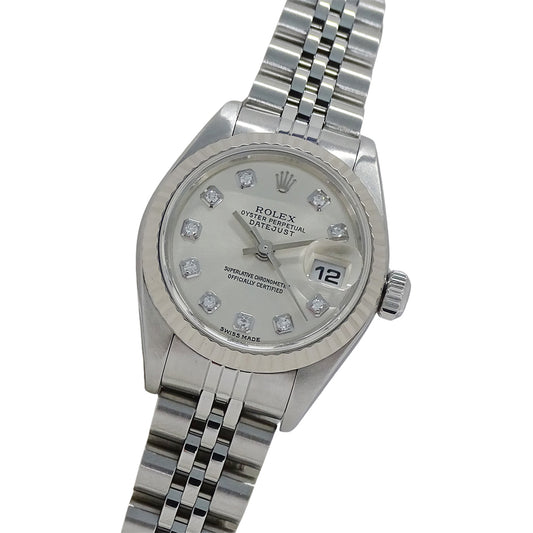 ROLEX ロレックス デイトジャスト 79174G K番 レディース 腕時計 自動巻き AT SS WG ダイヤモンド 磨き済み【中古】