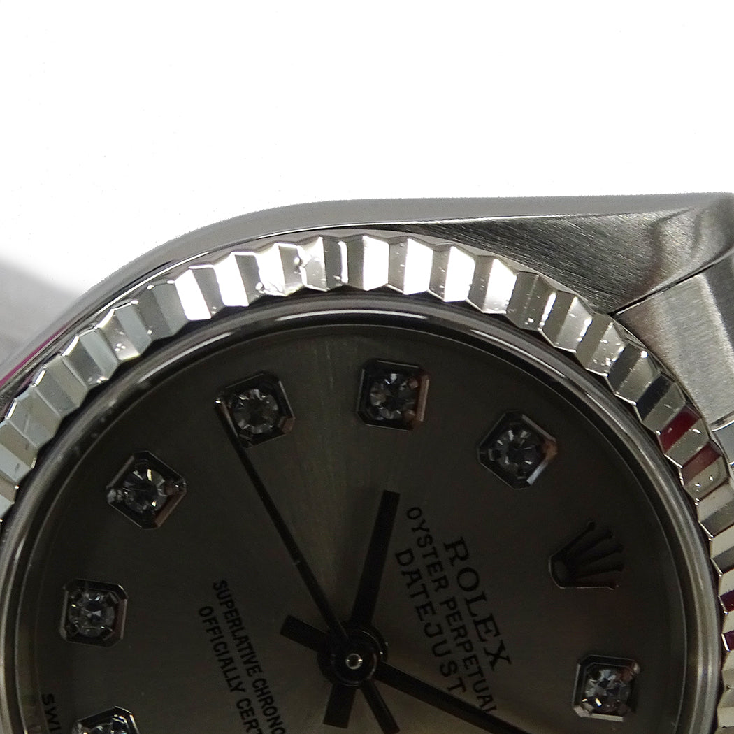 ROLEX ロレックス デイトジャスト 79174G K番 レディース 腕時計 自動巻き AT SS WG ダイヤモンド 磨き済み【中古】