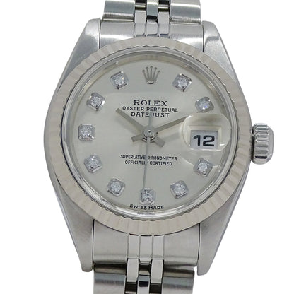 ROLEX ロレックス デイトジャスト 79174G K番 レディース 腕時計 自動巻き AT SS WG ダイヤモンド 磨き済み【中古】