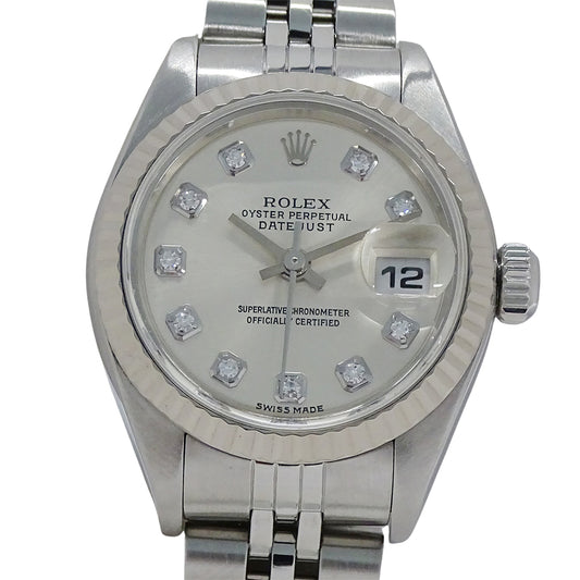 ROLEX ロレックス デイトジャスト 79174G K番 レディース 腕時計 自動巻き AT SS WG ダイヤモンド 磨き済み【中古】