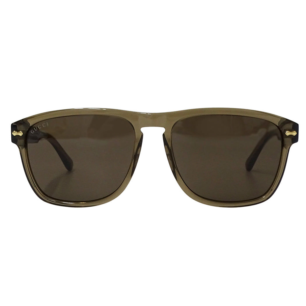 GUCCI グッチ サングラス ライトブラウン GG09115S メンズ 【中古】