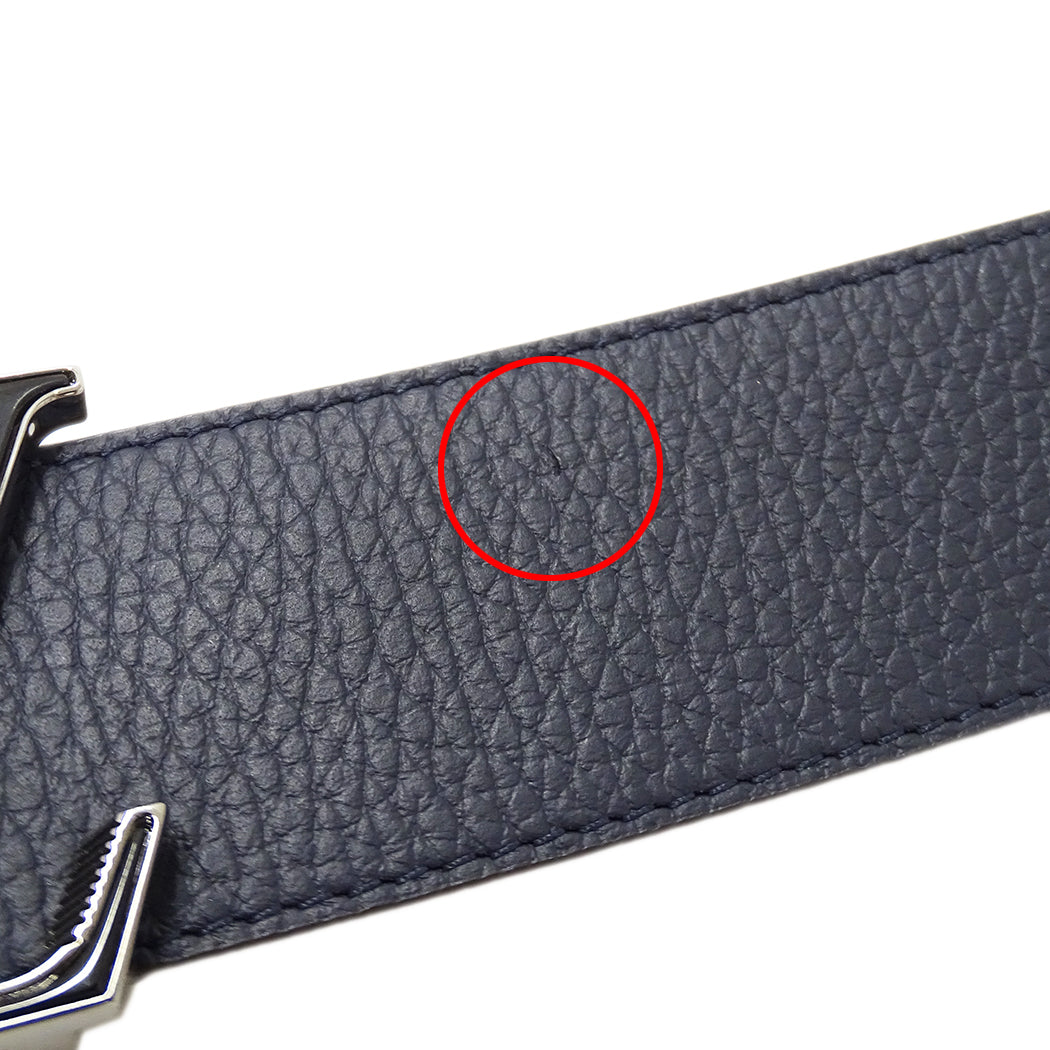 LOUIS VUITTON ルイ・ヴィトン ベルト・LV ティルトリバーストリヨン ネイビー ブラウン M0027 メンズ 【中古】