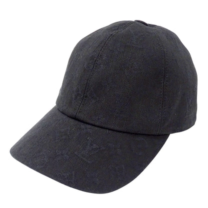 LOUIS VUITTON ルイ・ヴィトン キャスケット モノグラム エッセンシャル キャップ ノワール M76584 キャンバス メンズ 【中古】