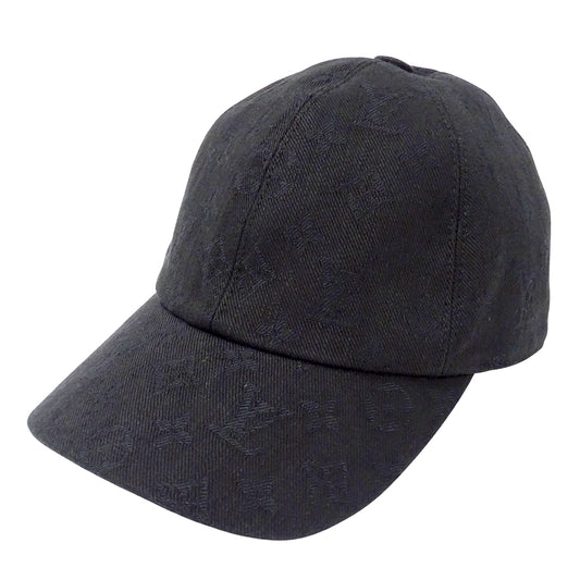 LOUIS VUITTON ルイ・ヴィトン キャスケット モノグラム エッセンシャル キャップ ノワール M76584 キャンバス メンズ 【中古】