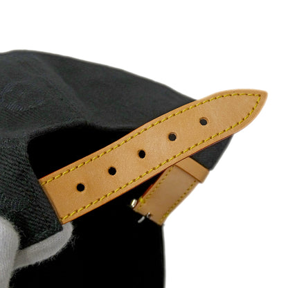 LOUIS VUITTON ルイ・ヴィトン キャスケット モノグラム エッセンシャル キャップ ノワール M76584 キャンバス メンズ 【中古】