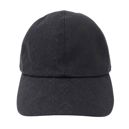 LOUIS VUITTON ルイ・ヴィトン キャスケット モノグラム エッセンシャル キャップ ノワール M76584 キャンバス メンズ 【中古】