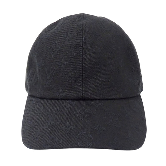 LOUIS VUITTON ルイ・ヴィトン キャスケット モノグラム エッセンシャル キャップ ノワール M76584 キャンバス メンズ 【中古】