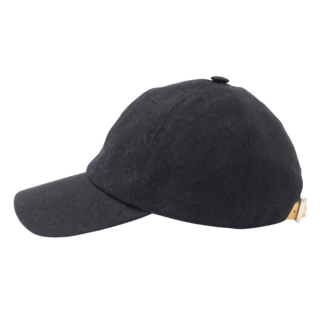 LOUIS VUITTON ルイ・ヴィトン キャスケット モノグラム エッセンシャル キャップ ノワール M76584 キャンバス メンズ 【中古】