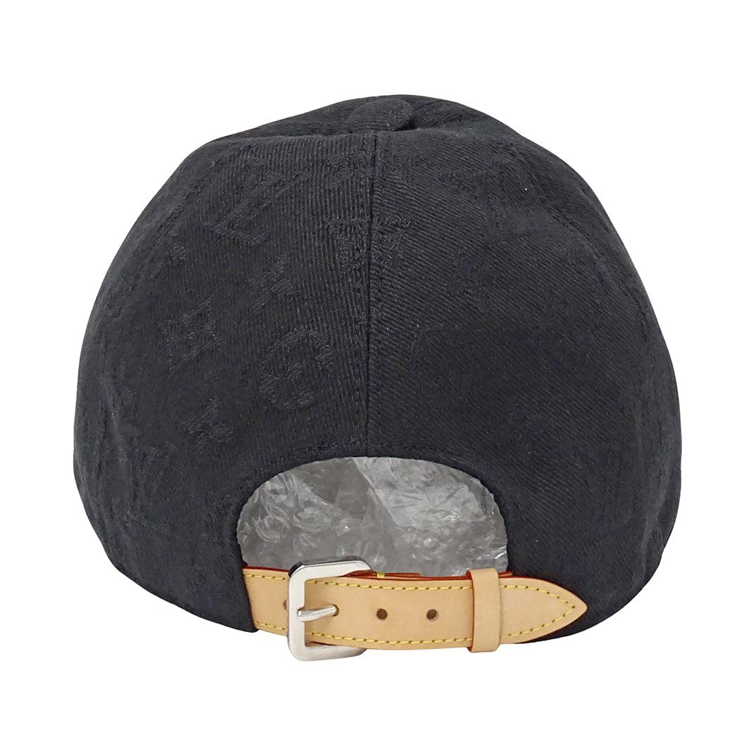 LOUIS VUITTON ルイ・ヴィトン キャスケット モノグラム エッセンシャル キャップ ノワール M76584 キャンバス メンズ 【中古】