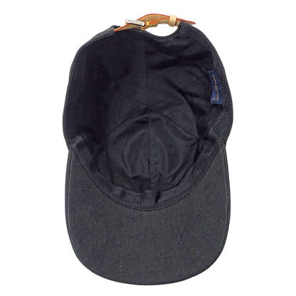 LOUIS VUITTON ルイ・ヴィトン キャスケット モノグラム エッセンシャル キャップ ノワール M76584 キャンバス メンズ 【中古】
